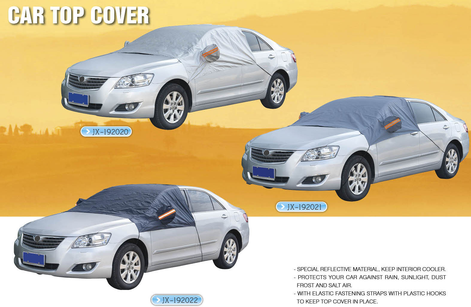 Car Windshield Full Top Cover,Keeps Your Car Cool from Harsh Sun No More Scraping Snow, Ice, Leaves