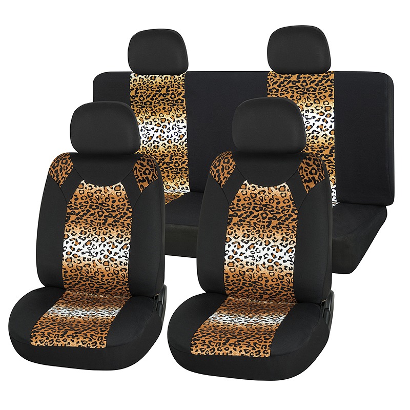 Customize Leopard Pattern Car Seat Cover Without Headrest