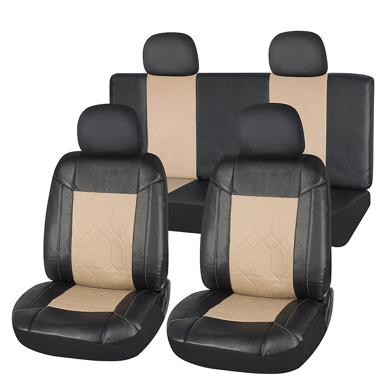 Full Set Black and Grey Leader Seat Cover For Car