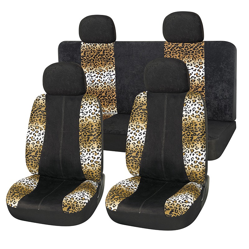 Customize Leopard Pattern Car Seat Cover Without Headrest