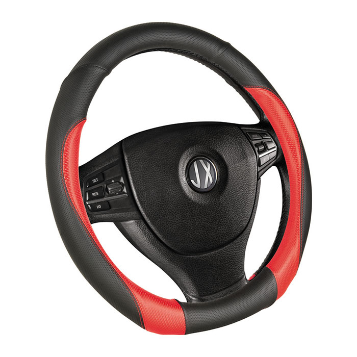 General 38CM breathable non-slip leather car steering wheel cover